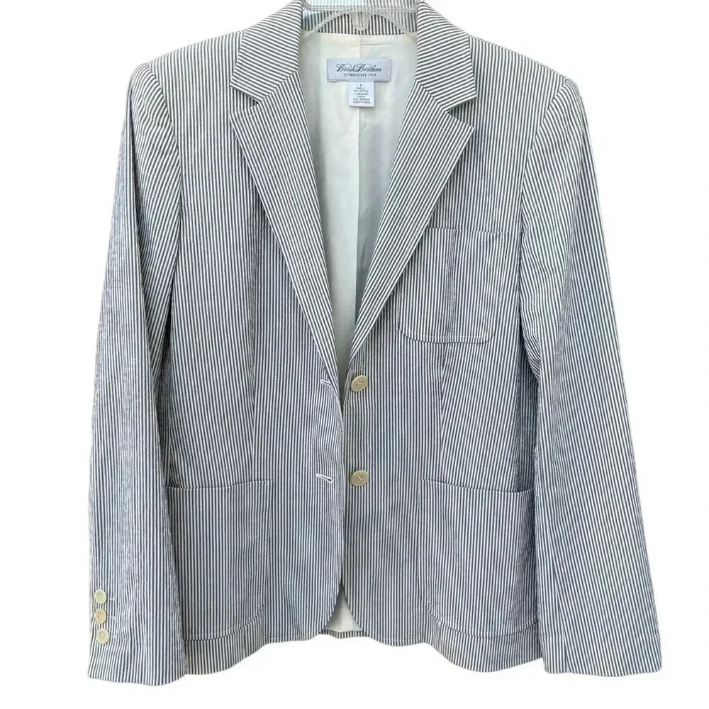 Brooks Brothers Seersucker Blazer - Picture 1 of 6